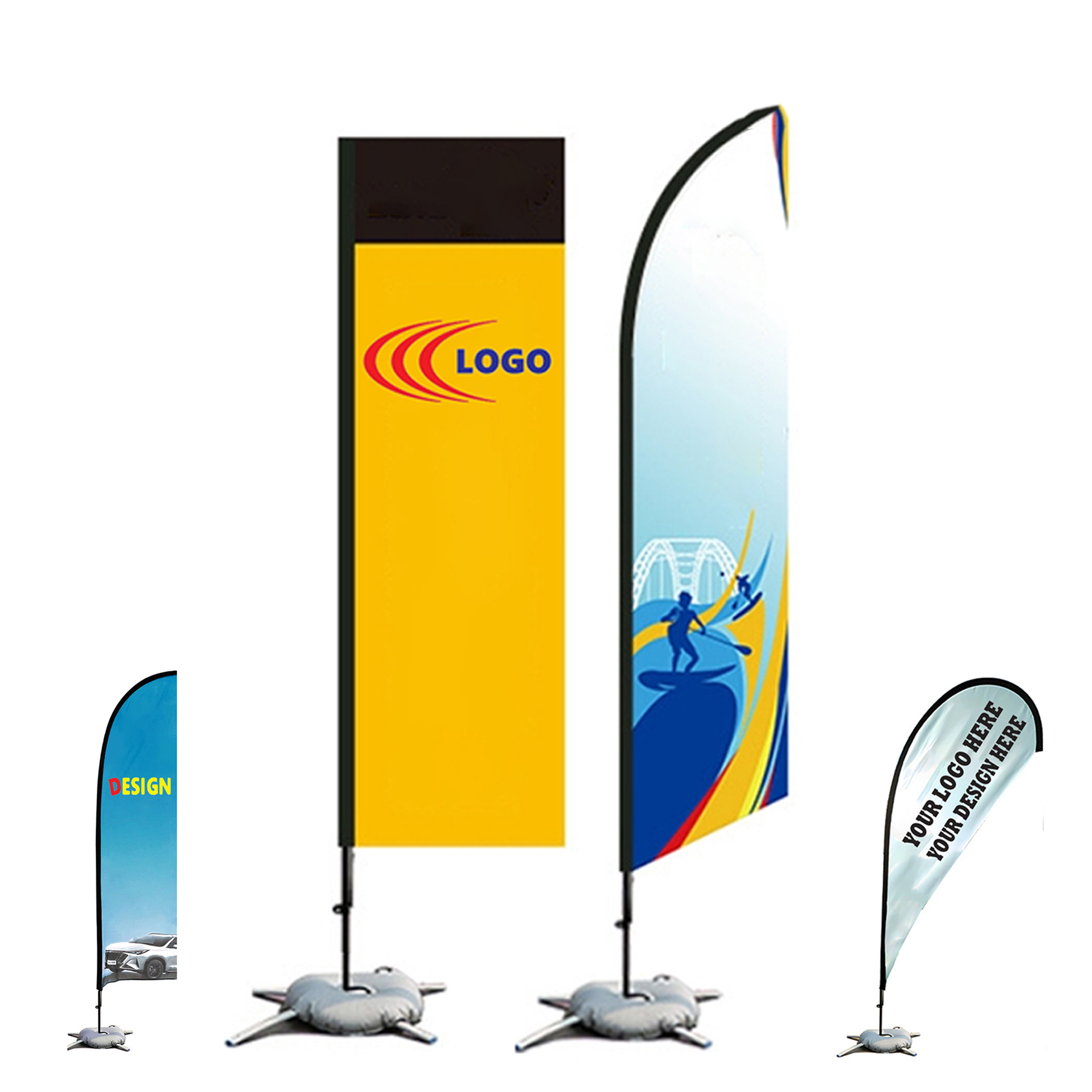 MOQ1 Knife Advertising Beach Flag 1
