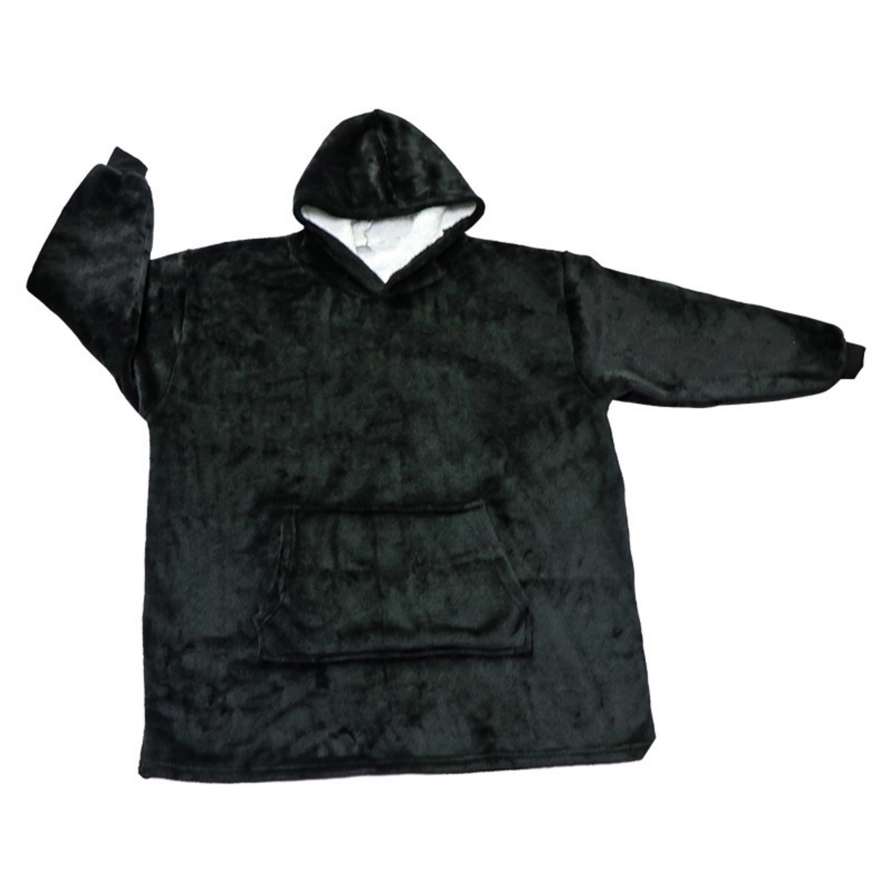 Oversized Microfiber & Sherpa Wearable Blanket 1