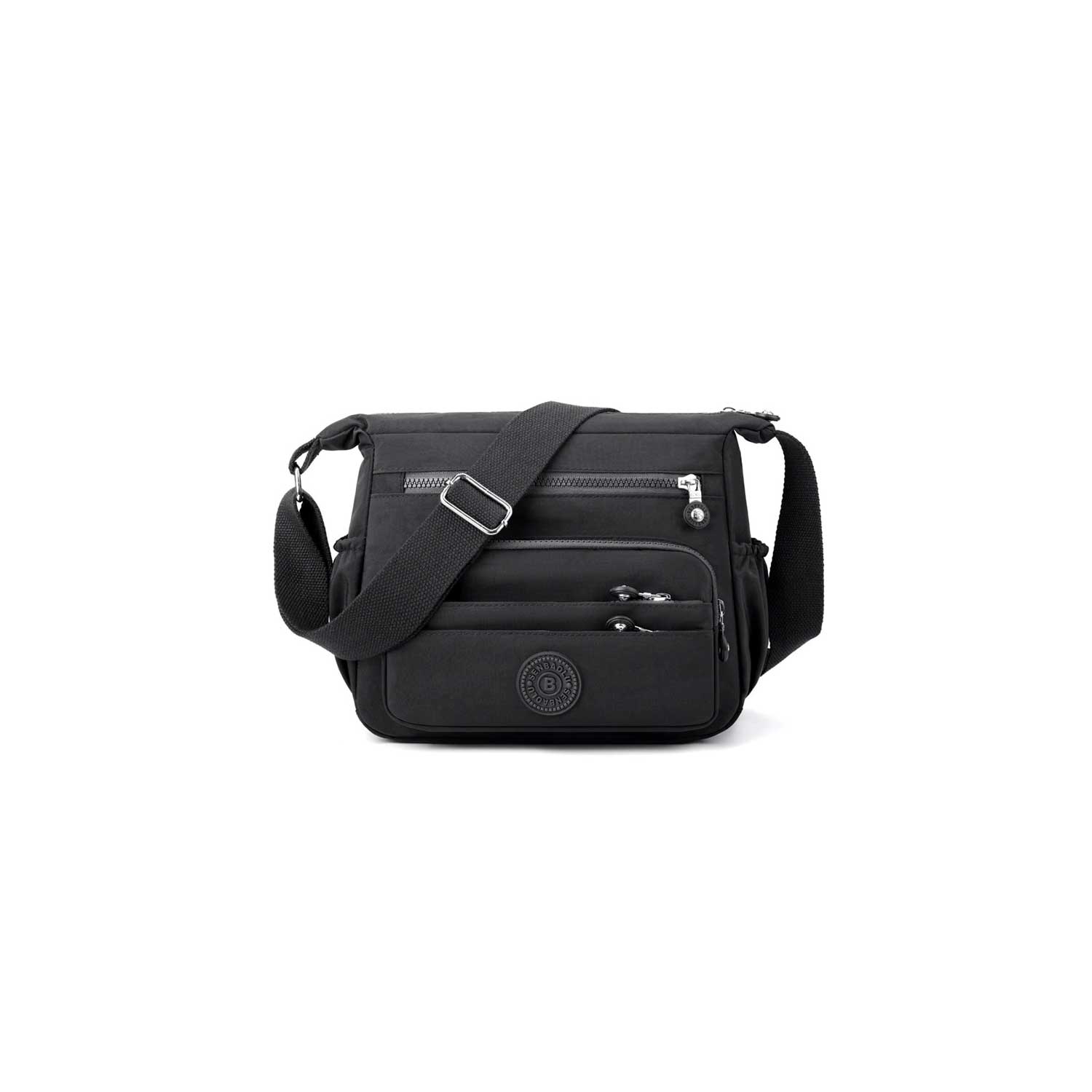 Spacious Waterproof Nylon Shoulder Bag 12