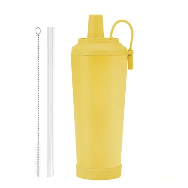 Portable Magnetic Ceramic Liner Straw Cup - 24oz Hand-Held 9