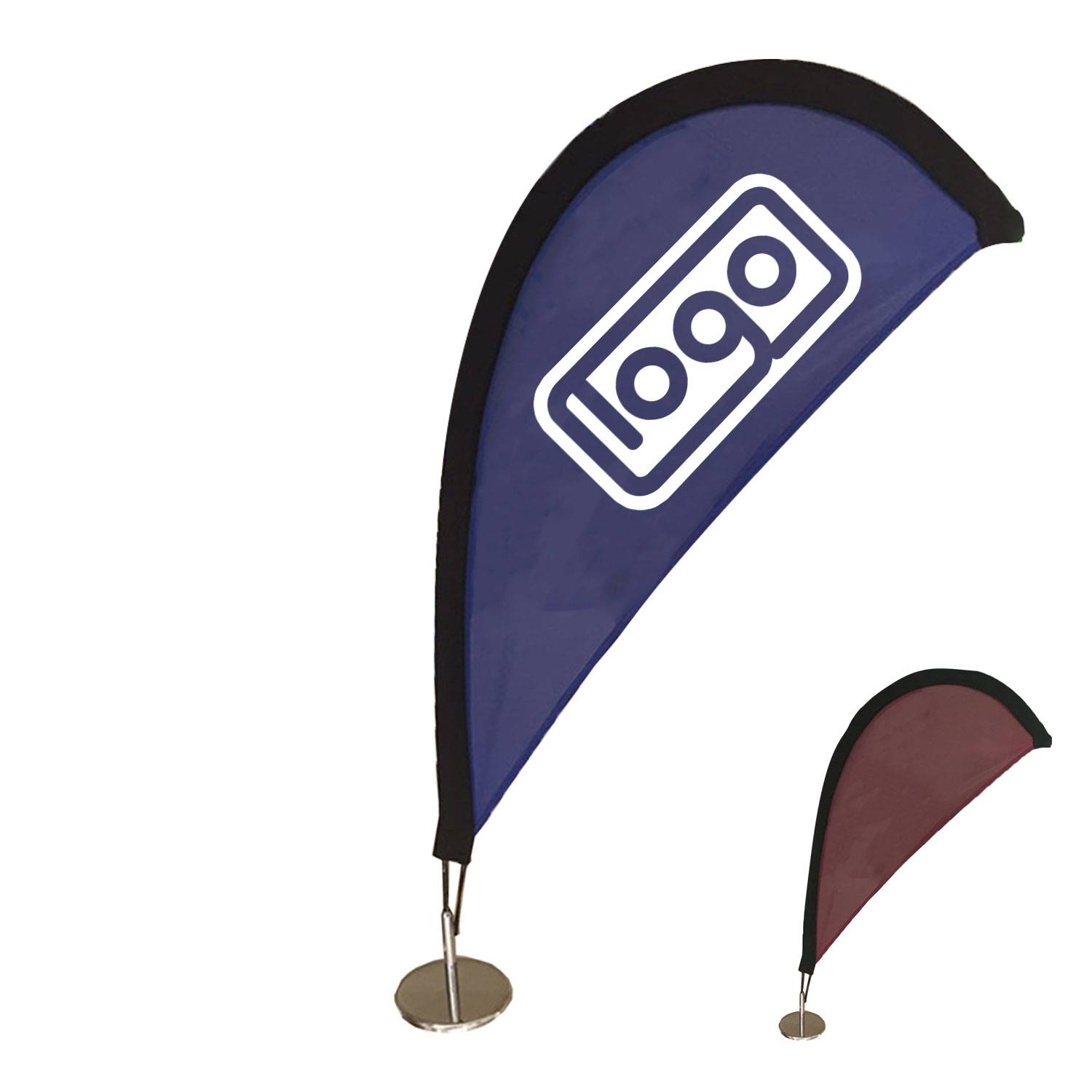 Double-Sided Teardrop Flag with Aluminum Pole & Ground Spike 11