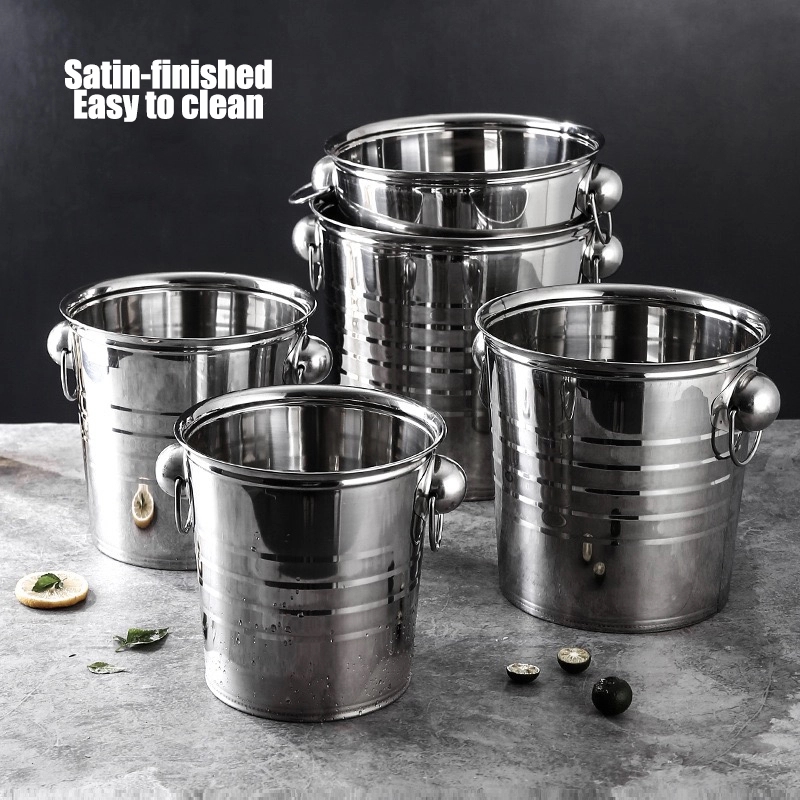 5 Quarts Stainless Steel Champagne Bucket 5