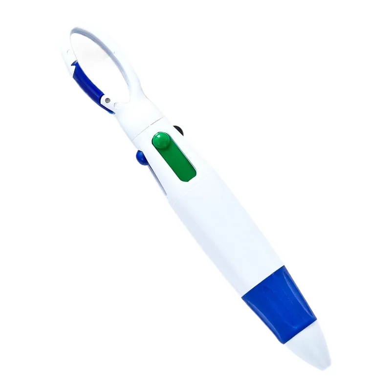 Retractable Shuttle Ballpoint Pens With Carabiner Clip 4