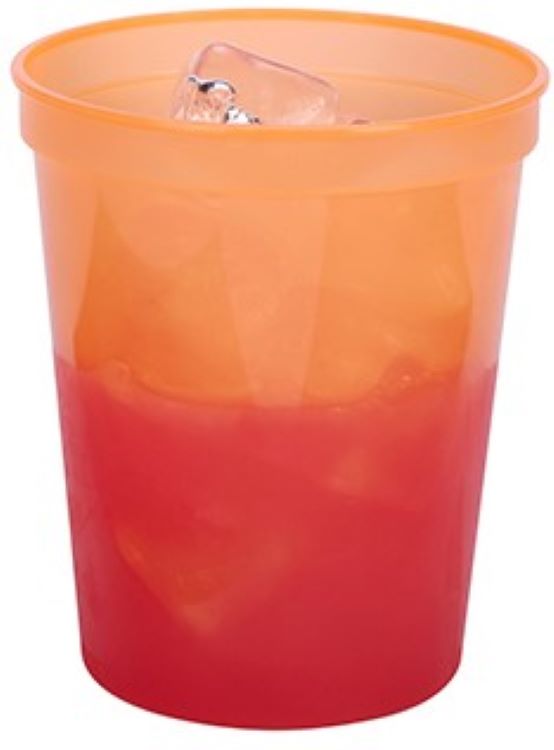 16 oz. Color Changing Smooth Plastic Stadium Cup 13