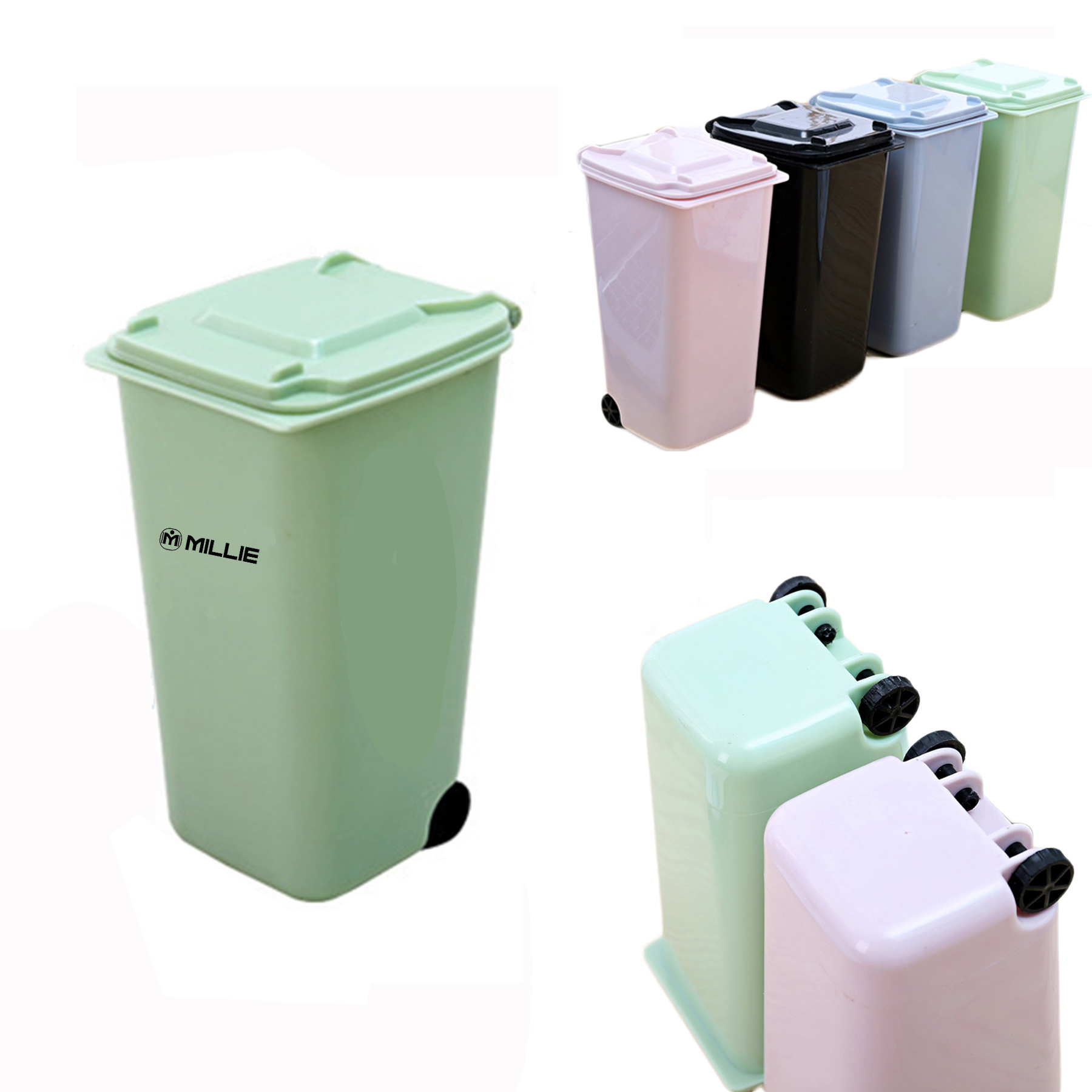 Desktop Trash Can Pen Holder 1