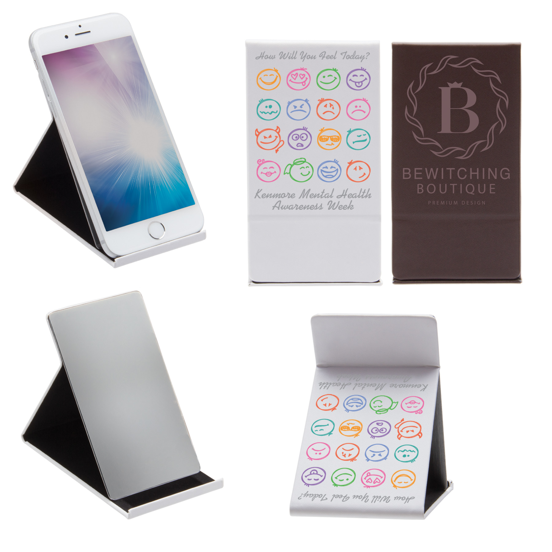 Deluxe Phone Stand w/Mirror 2