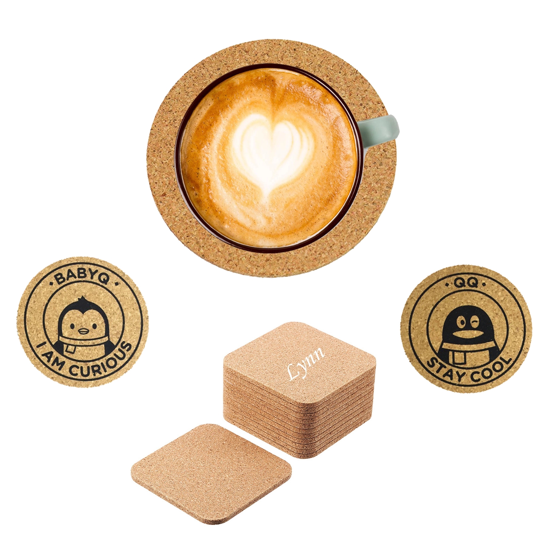 Eco-Friendly Cork Coaster In Many Shapes 2