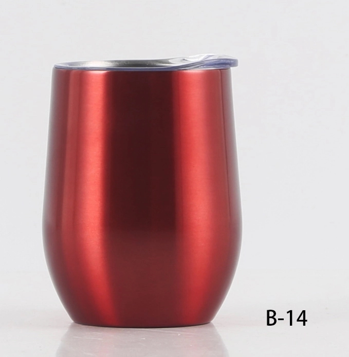 12 OZ U shape Stemless Thermos cup 11