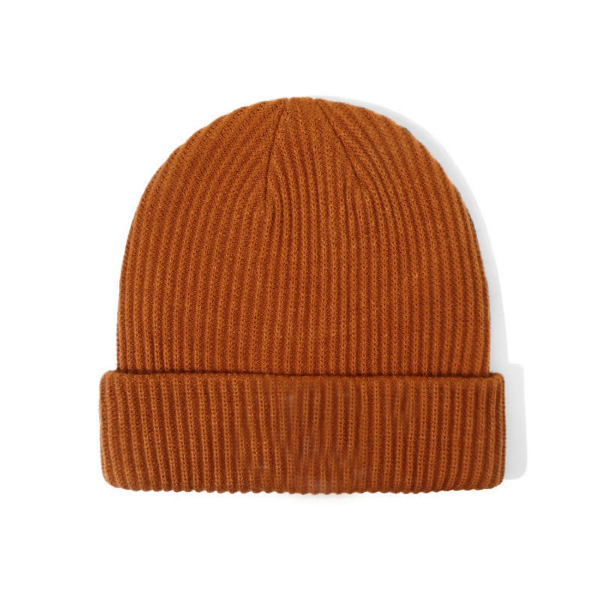 Unisex Warm Winter Hats Acrylic Knit Cuffed Beanie 2