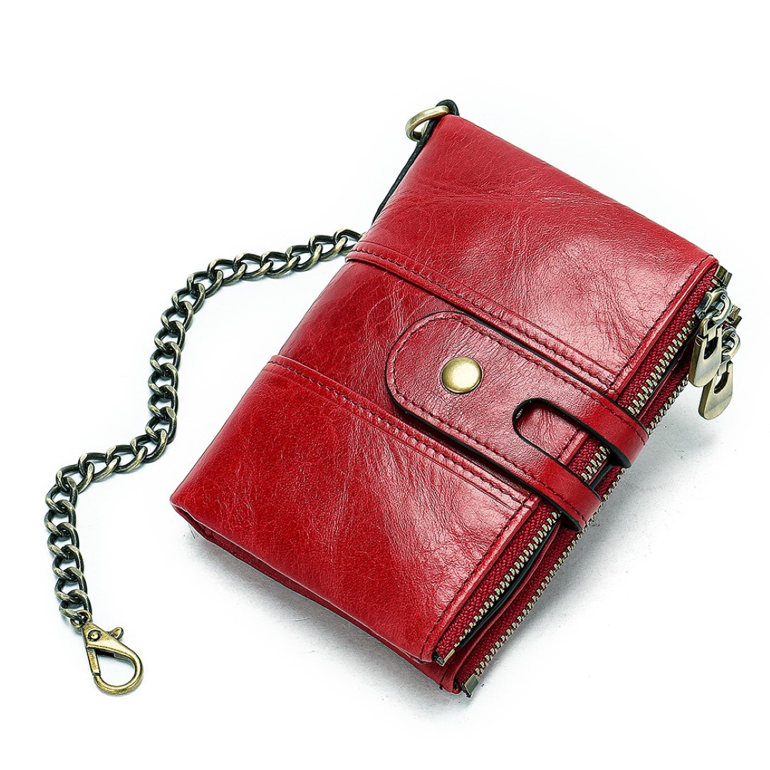 Anti Theft Genuine Leather Mens Wallet 9