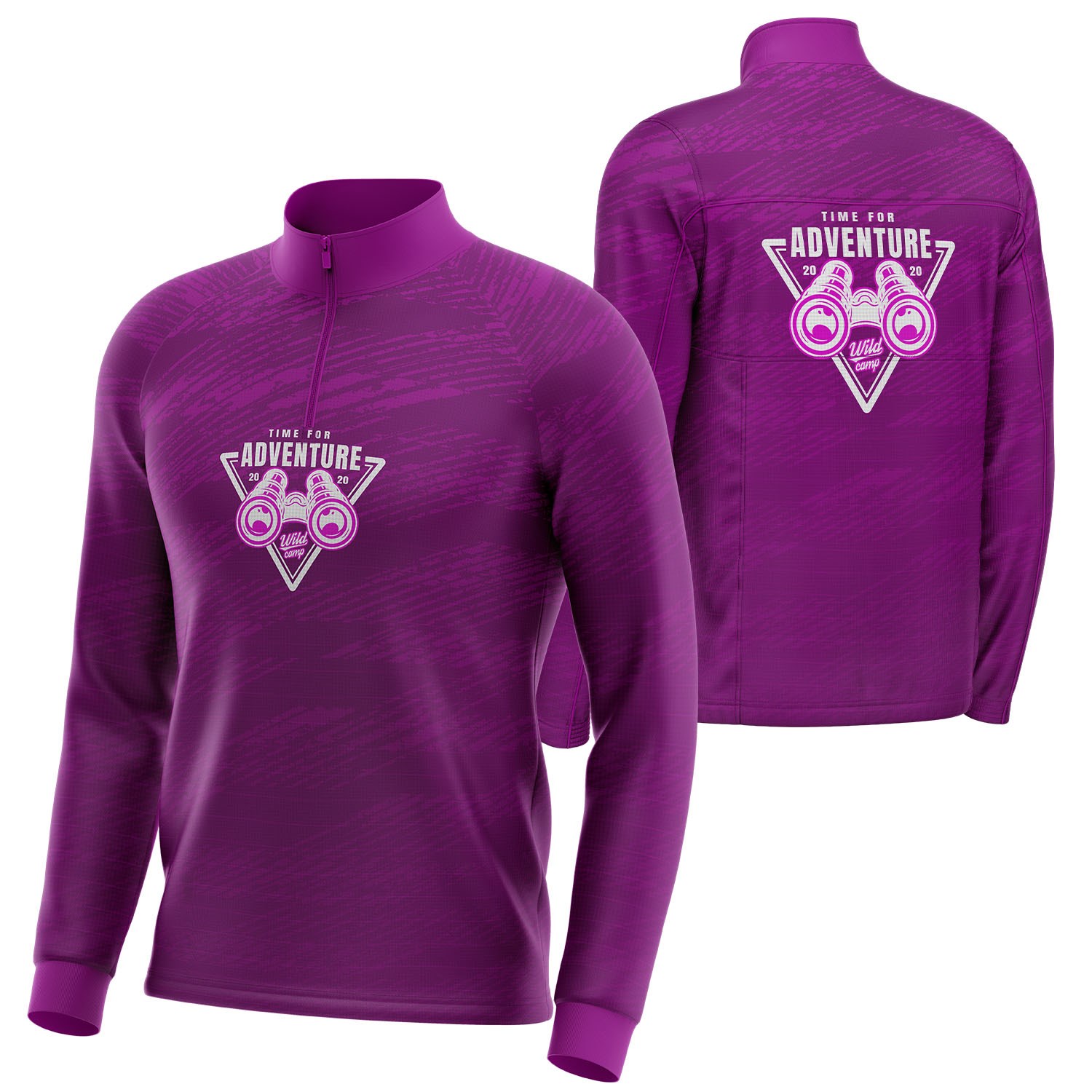 Unisex 150 GSM Short Hole Mesh Performance Sublimation Quarter Zipper Sweatshirt 2