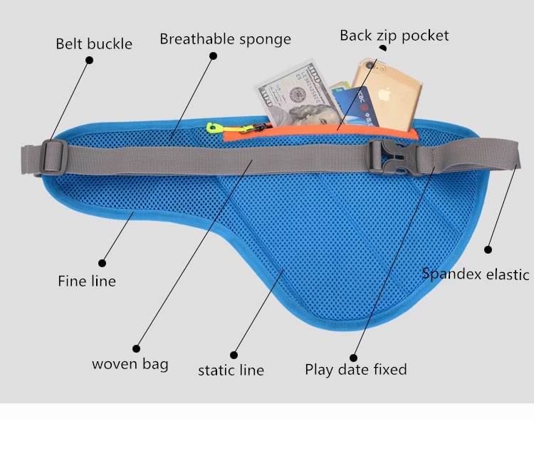 Nylon Waterproof Sports Waist Bag 5
