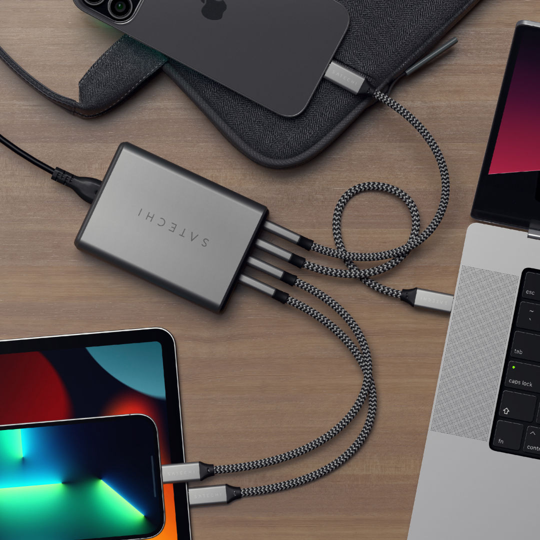 SATECHI® 165W USB-C 4-Port PD GaN Charger 6