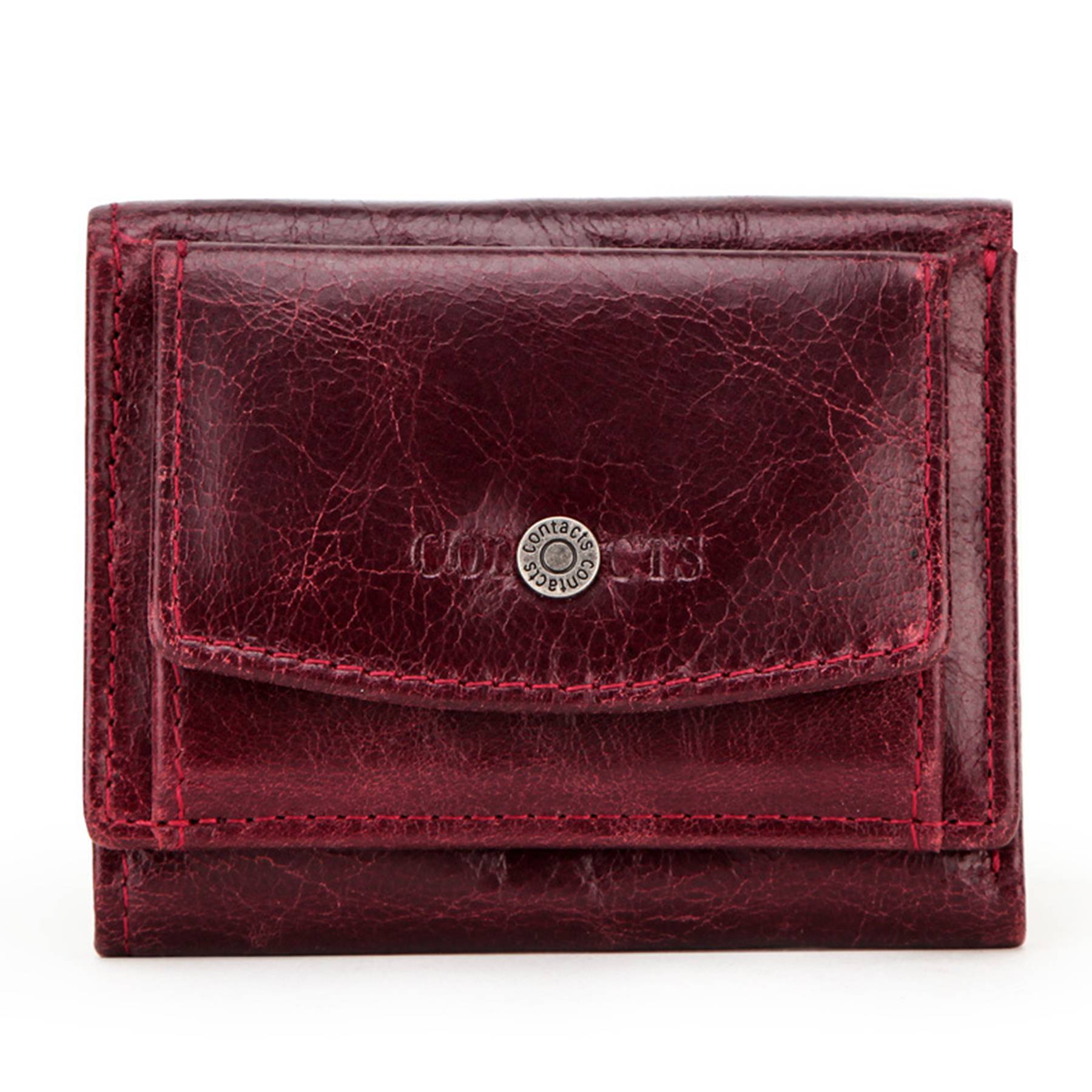 Genuine Leather RFID 3 fold Waterproof Street trend Wallet 3