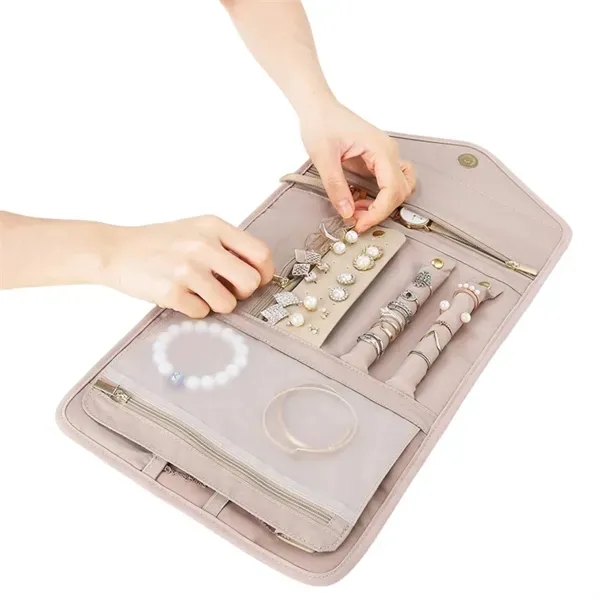 Travel Jewelry Roll - Compact Organizer for Storage 6