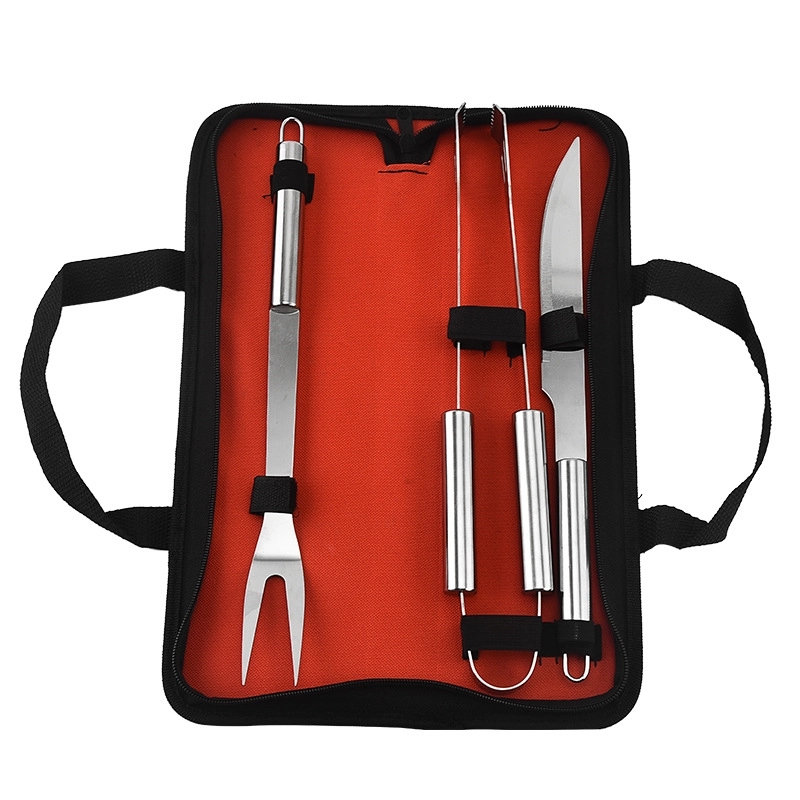 Camping Barbecue Grill Tools Set 3Pcs 4