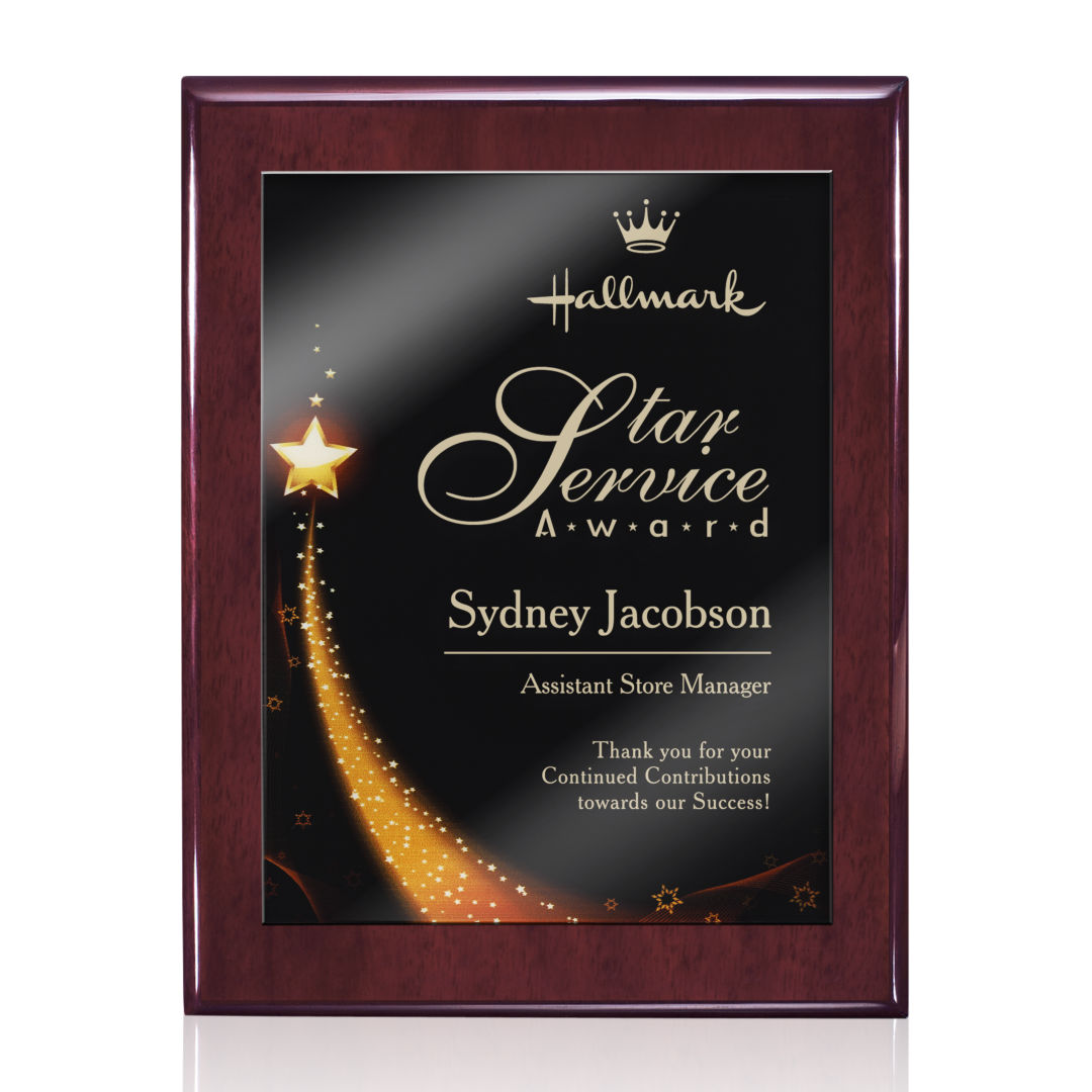 Oakleigh/Benton Plaque - Rosewood Finish 2