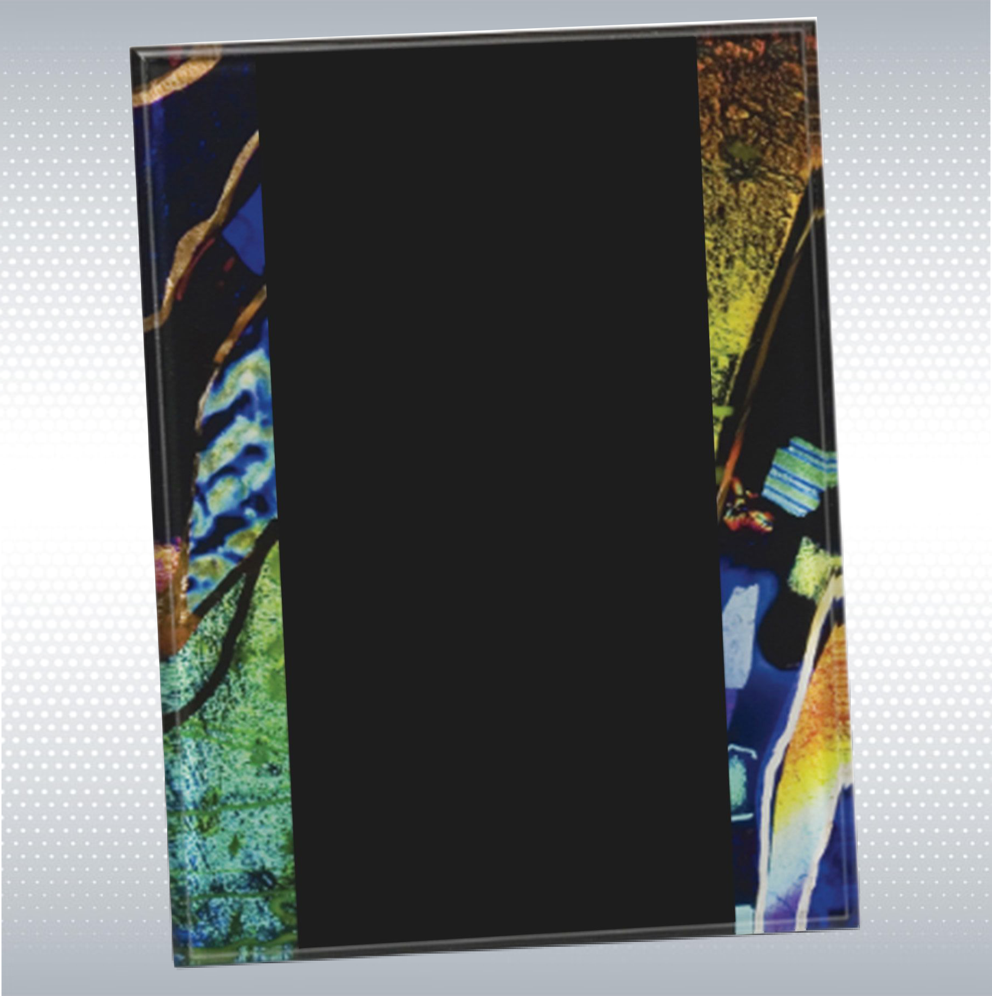 6 1/2" X 8 1/2" Blue Acrylic Art Plaque 4