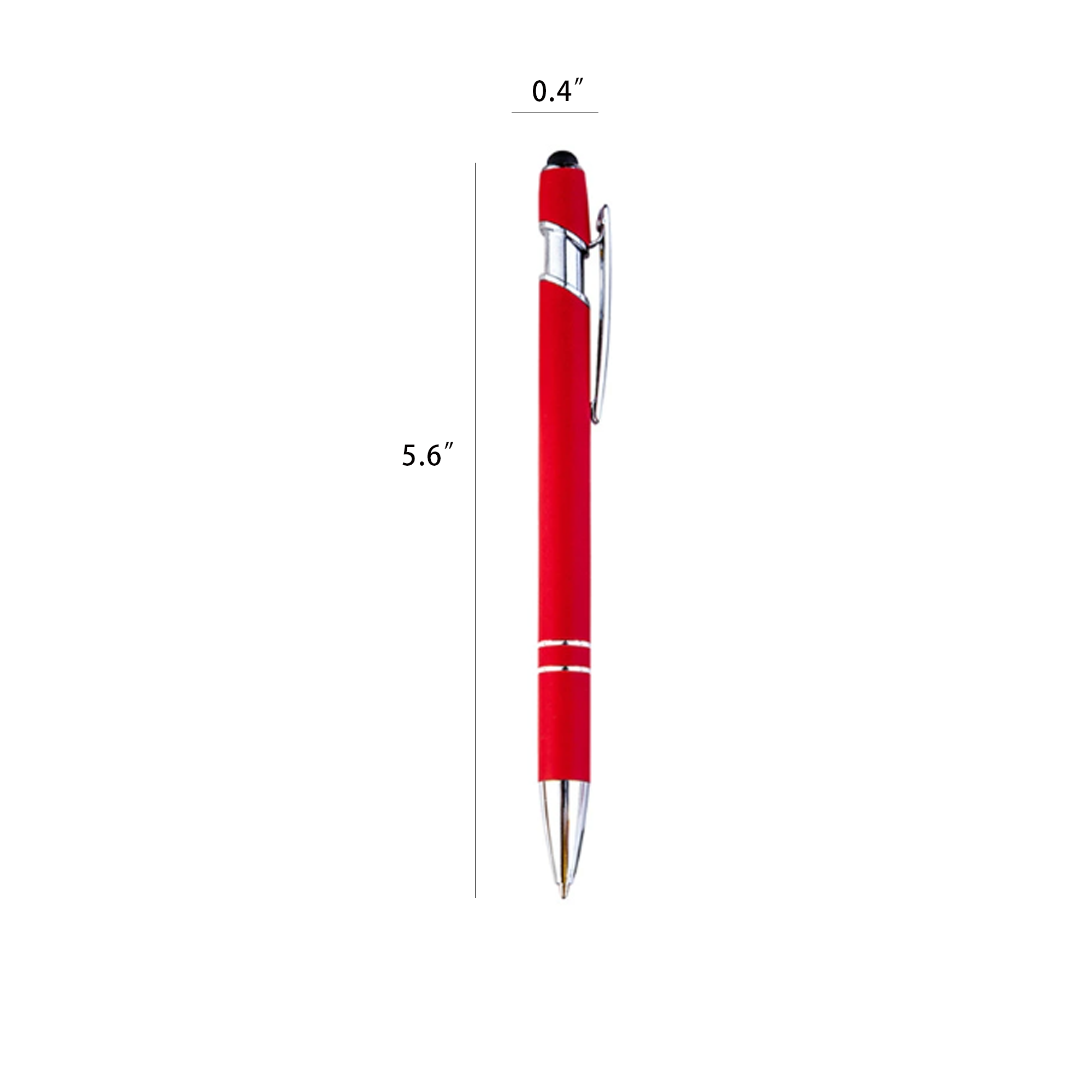 Luxury Metal Stylus Pen with Comfortable Rubberized Grip 1