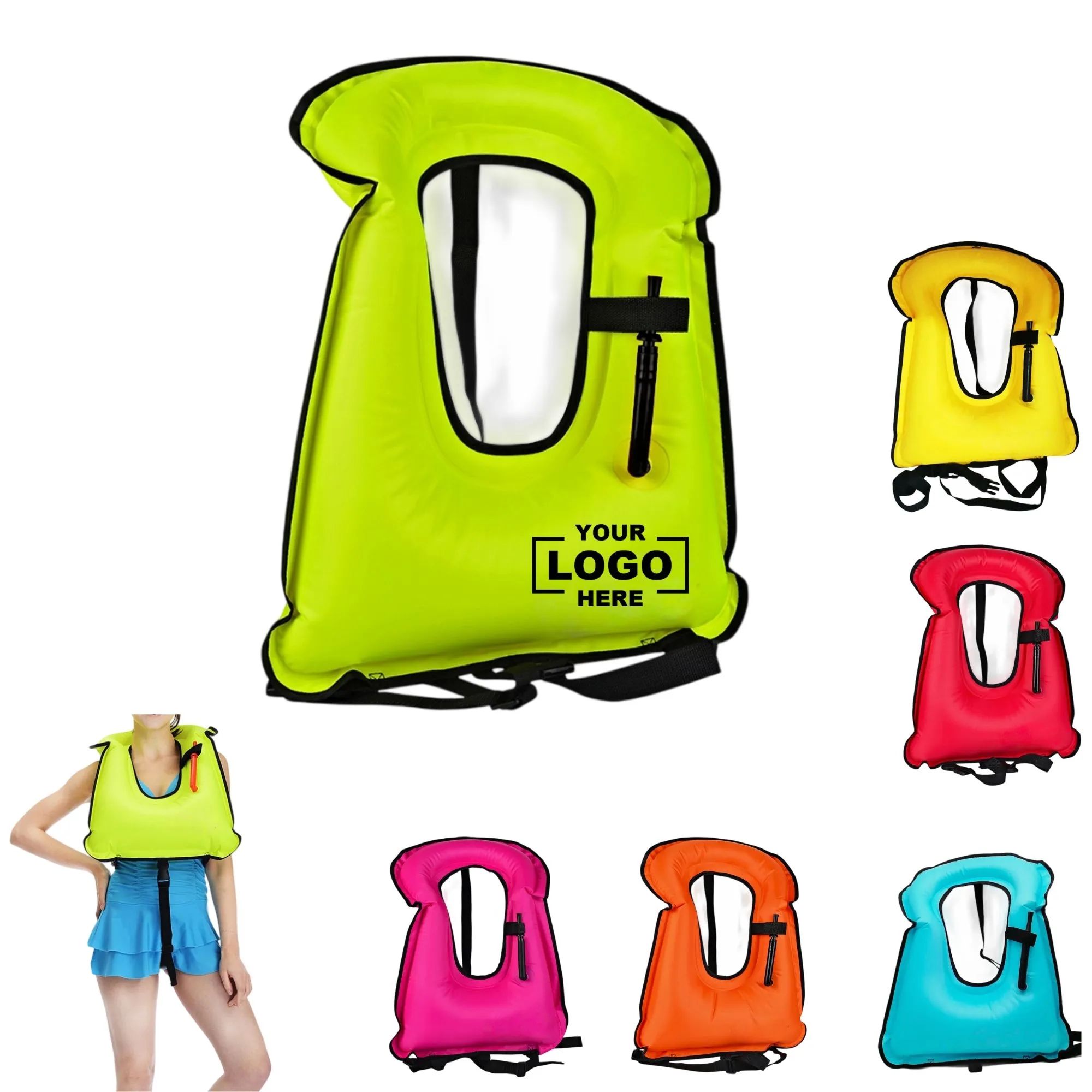 Swimming Inflatable Breathing Vest