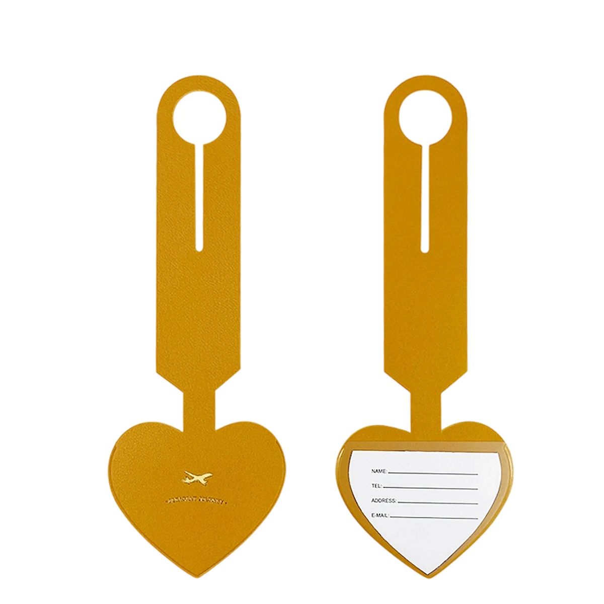 9.38-inch Heart-Shaped Luggage Tag, Flexible and Customizable with Logo 4