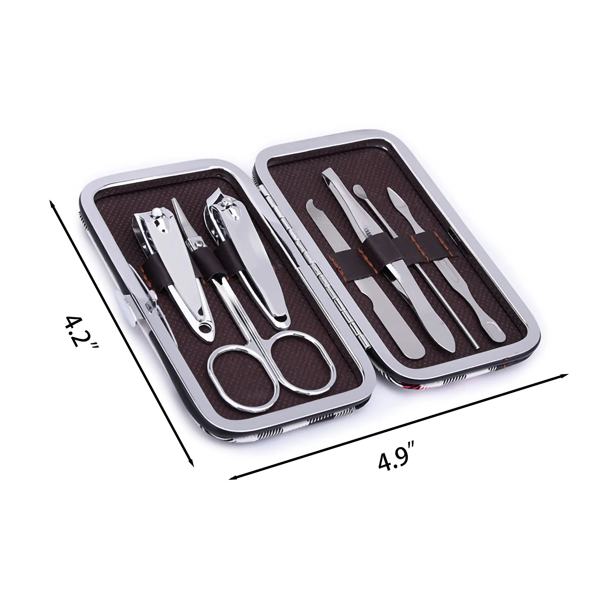 MOQ 100PCS Color Stainless Steel Nail Clippers Set 7 Pieces 10