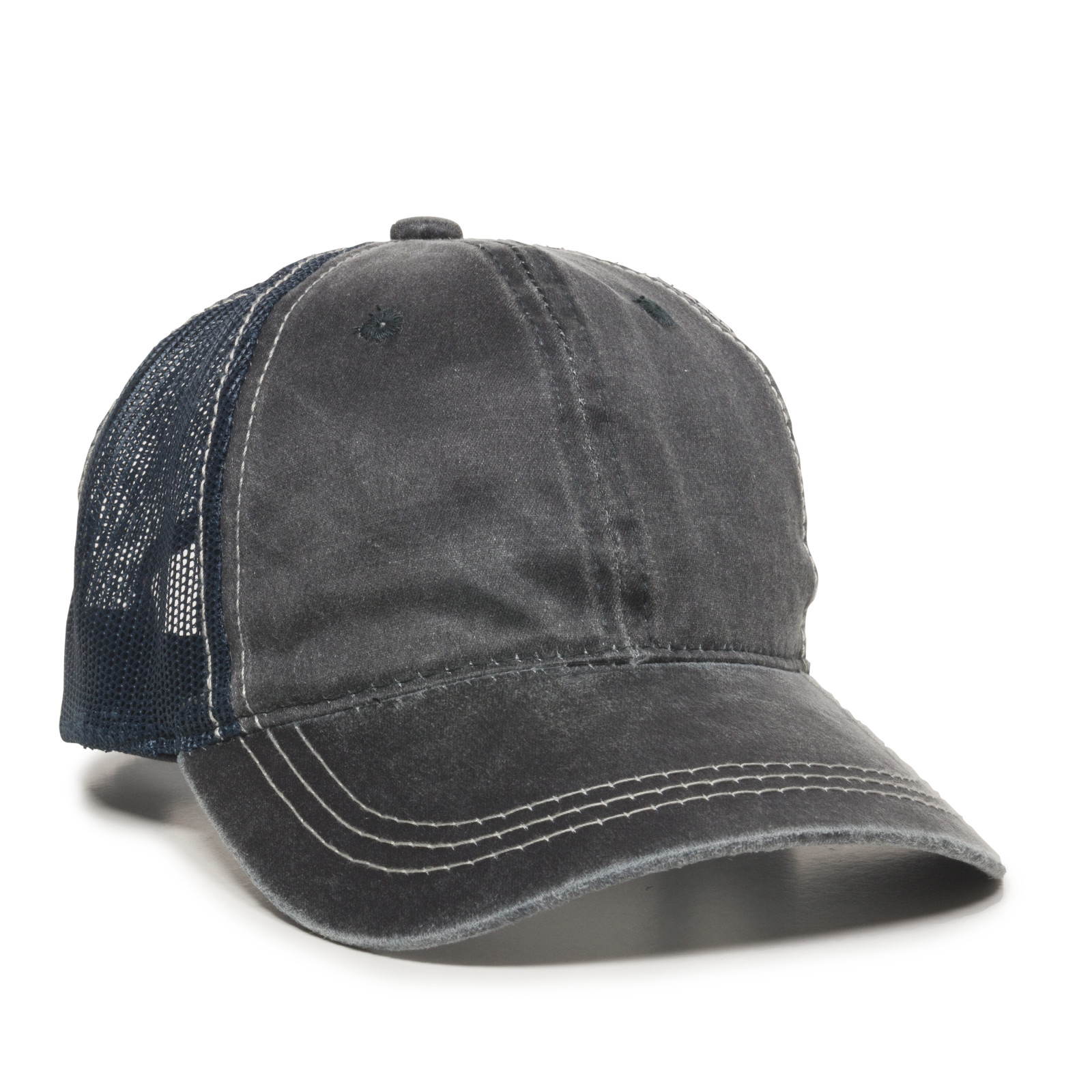 Weathered Cotton Mesh Back Cap 3