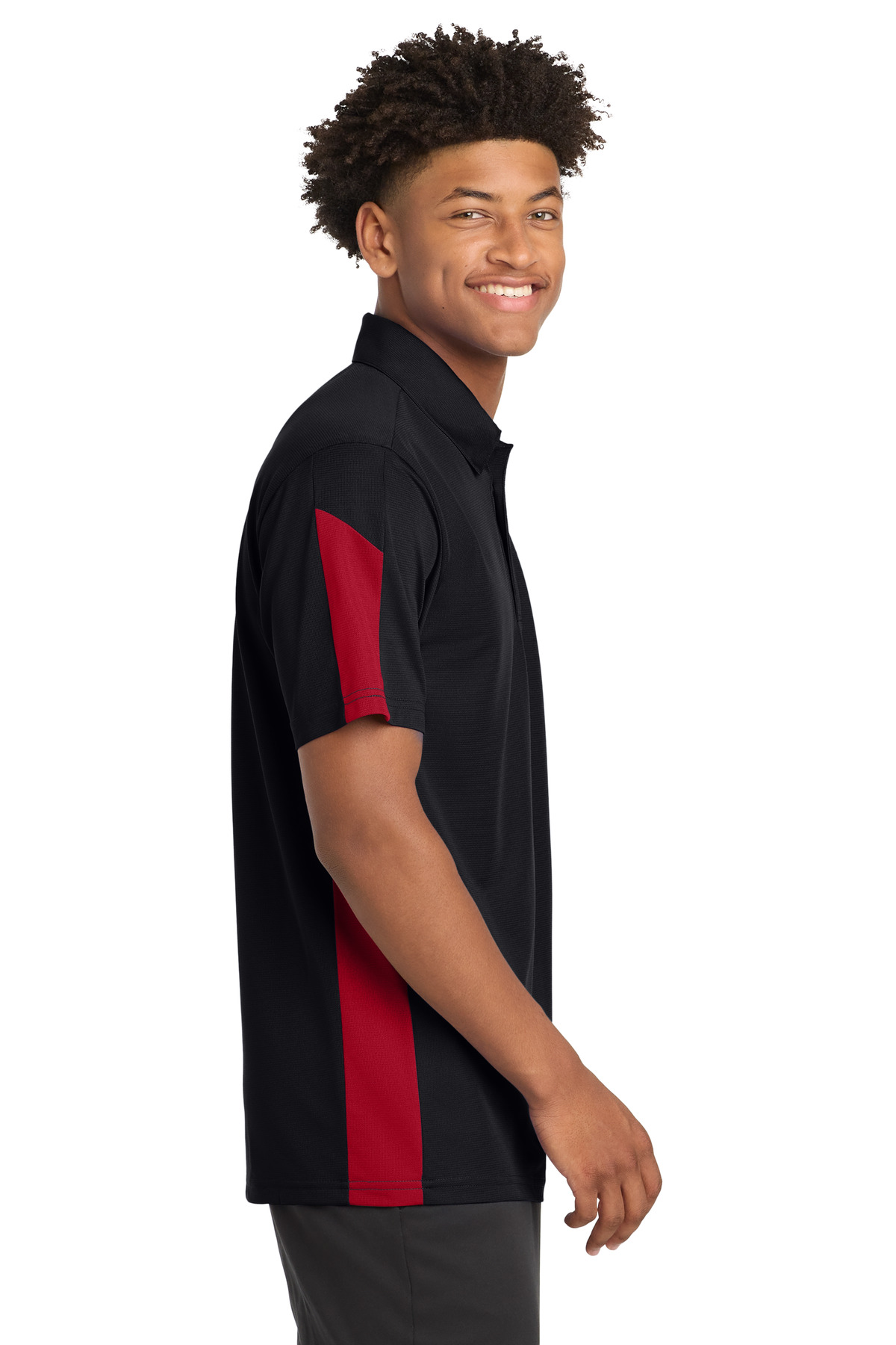 Sport-Tek PosiCharge Active Textured Colorblock Polo. ST695 24