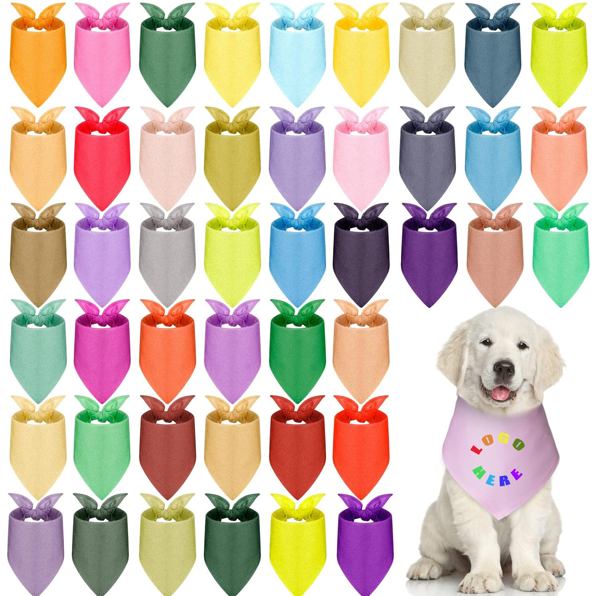 Pet Triangle Towel Saliva Bandana MOQ 50Pcs 2