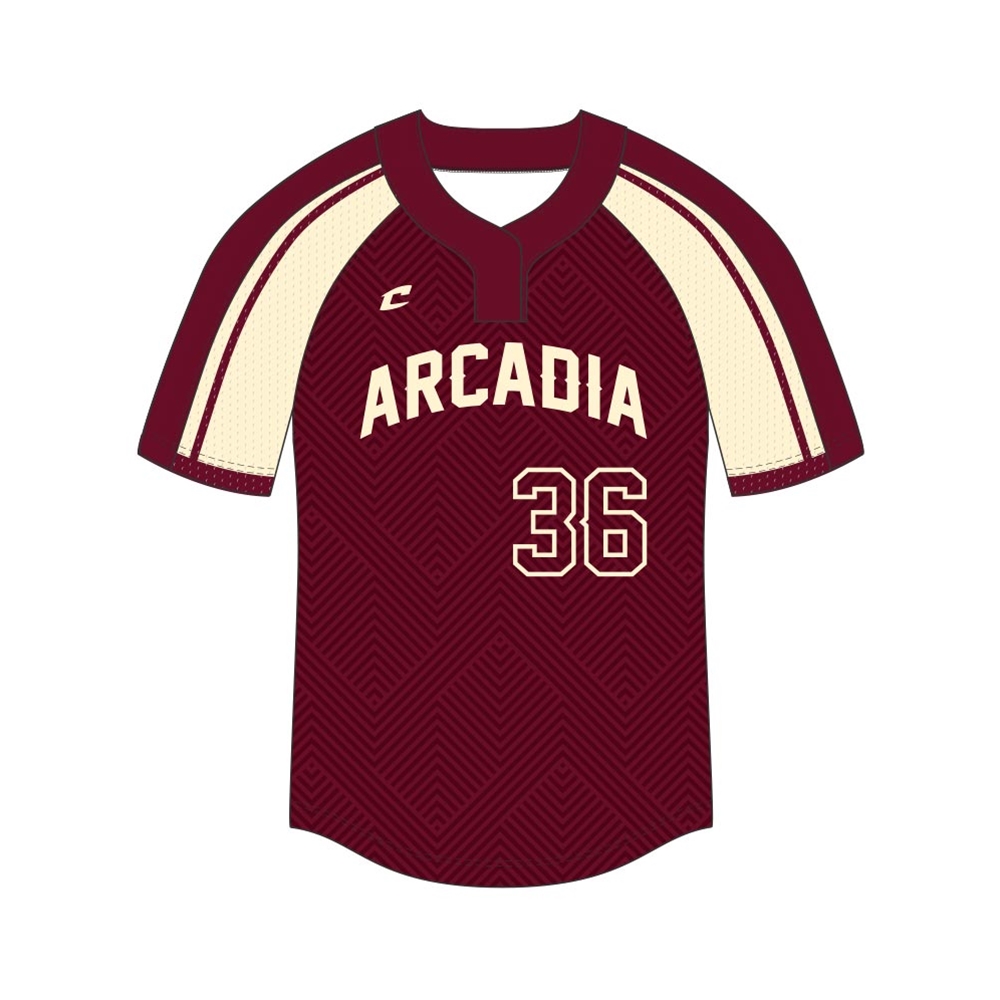 Juice 2-Button Pro Neck Short Sleeve Fitted Jersey - Active Cloth/Pin Dot Mesh