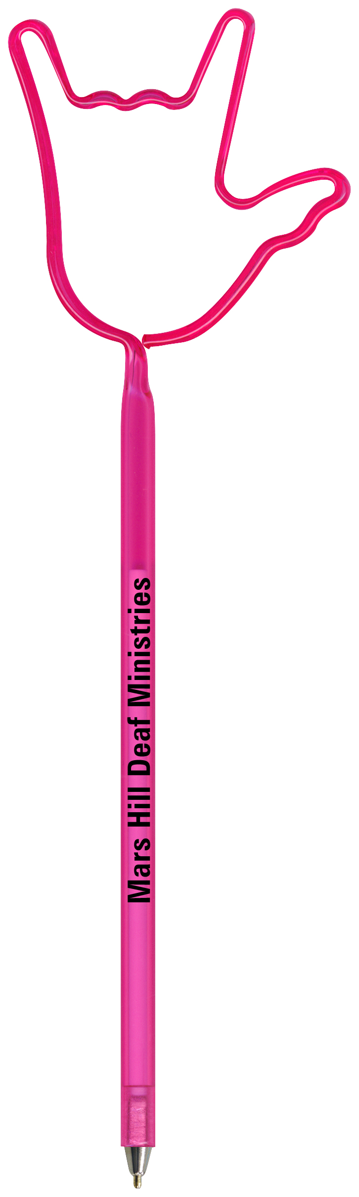 Hand Love Sign Inkbend Standard, Bent Pen