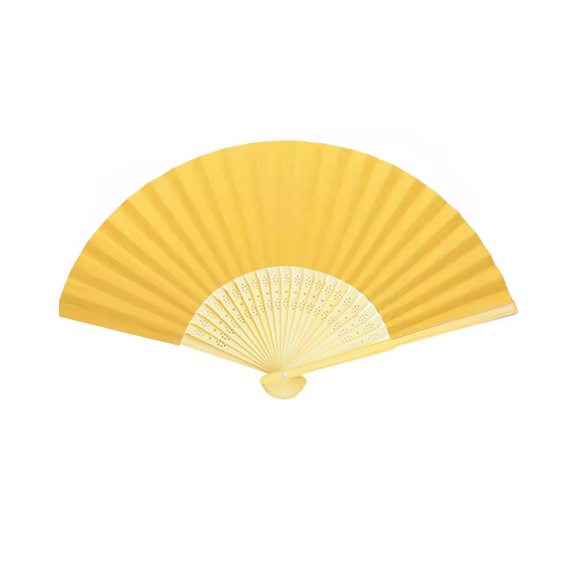 Bamboo Silk Folding Hand Fan 15" x 8" Full Color Surface 11