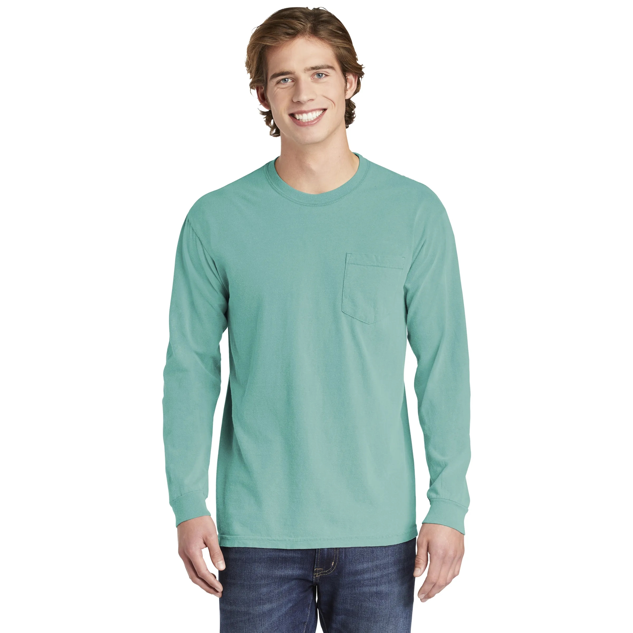 COMFORT COLORS ADULT 6.1 OZ LONG-SLEEVE POCKET T-SHIRT 11