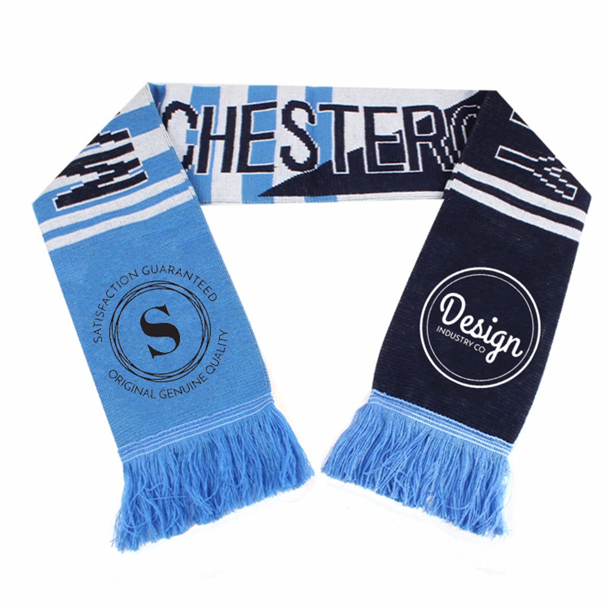Winter Jacquard Soccer Knit Scarf 2