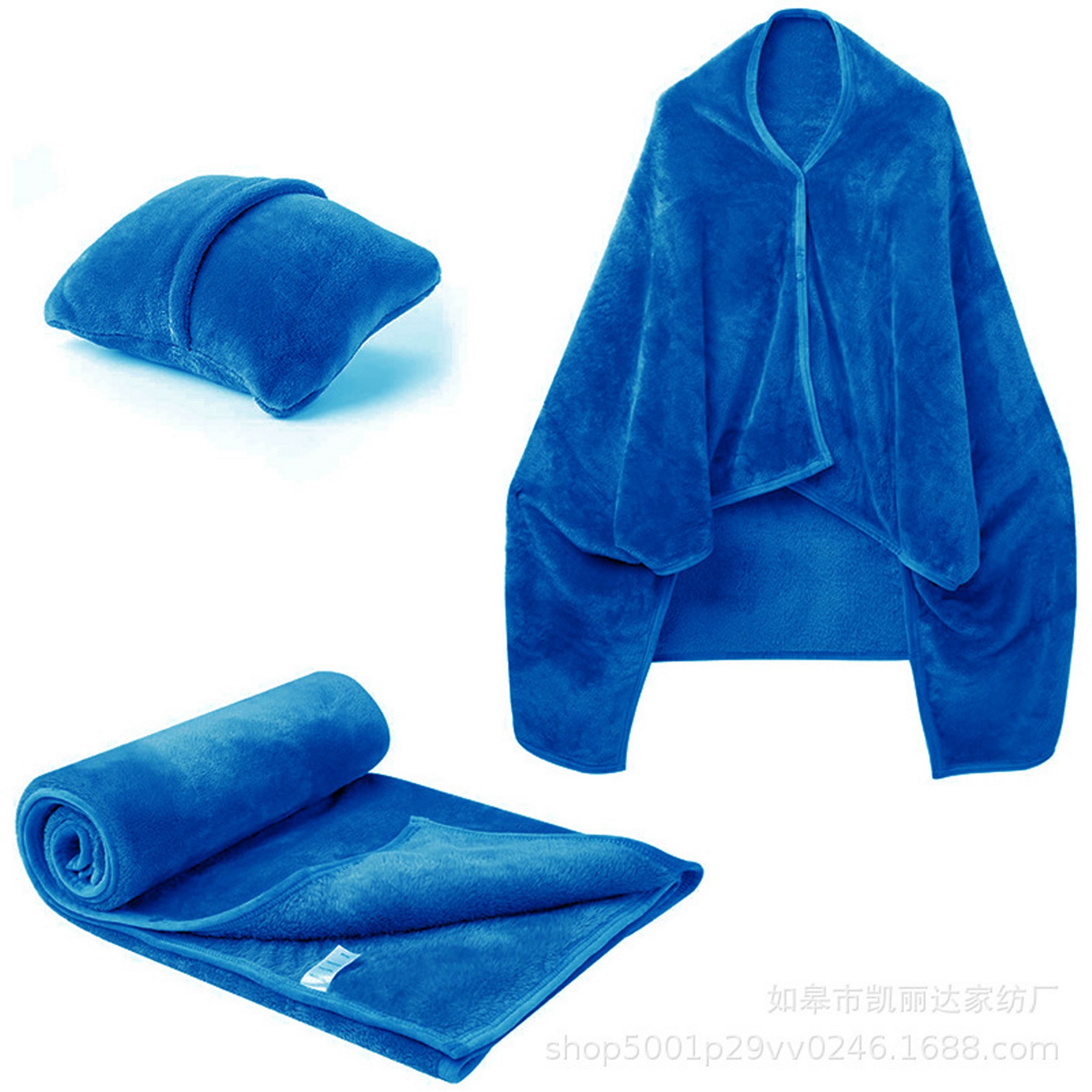Versatile Foldable Flannel Travel Blanket 9