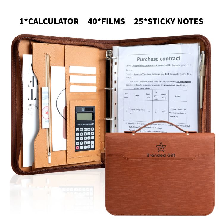 Zipper Portfolio Binder 4