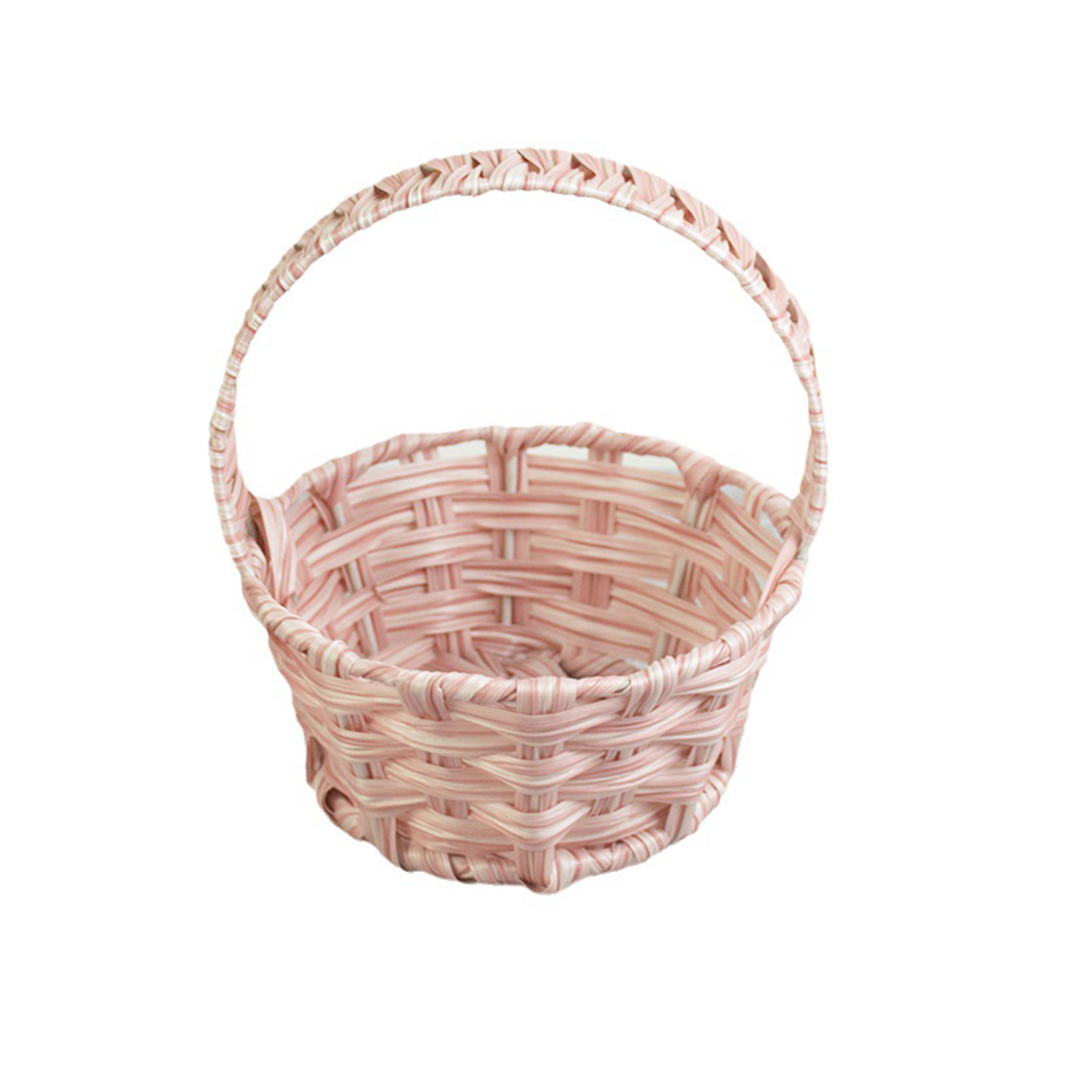 Rustic Style Small white Children Handheld Flower pvc Basket 7