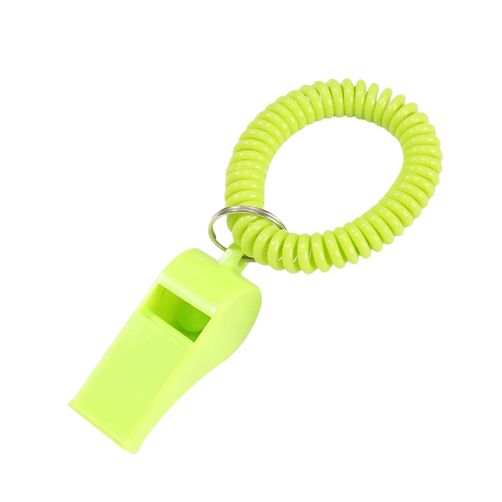 Spring Wrist Keychain With Whistle 1