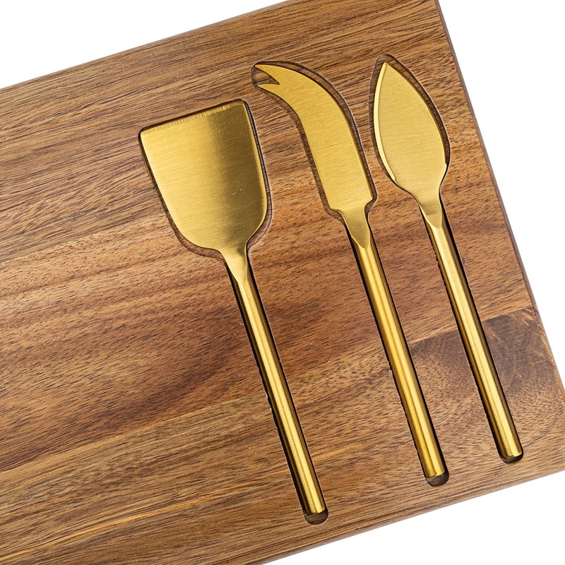 Wright 4-Piece Acacia Wood Serving Set 1