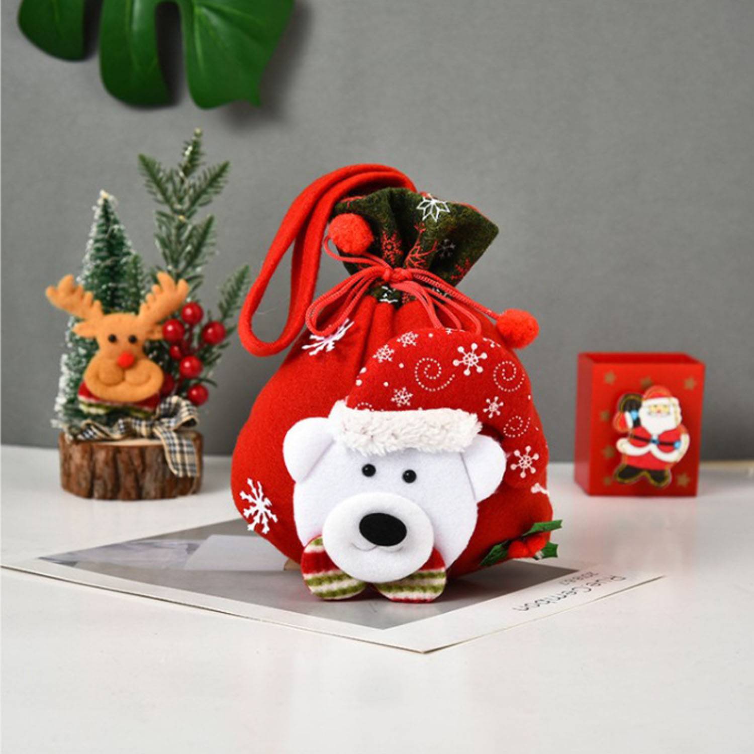 Christmas Drawstring Gift Bags 4