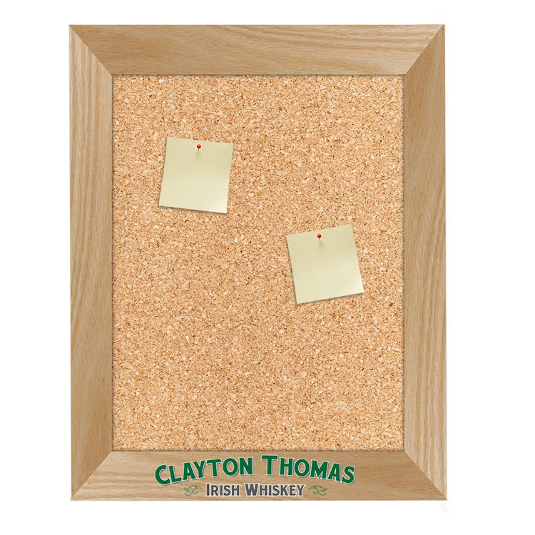 Wall Oak Frame Cork Board 8 5"w x 11"h