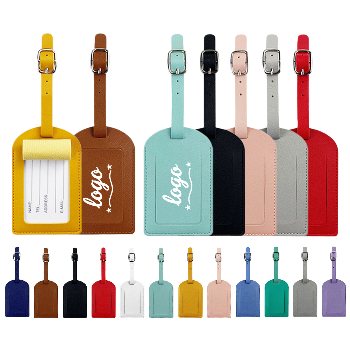 Minimalist Luggage Tag with Lanyard 2