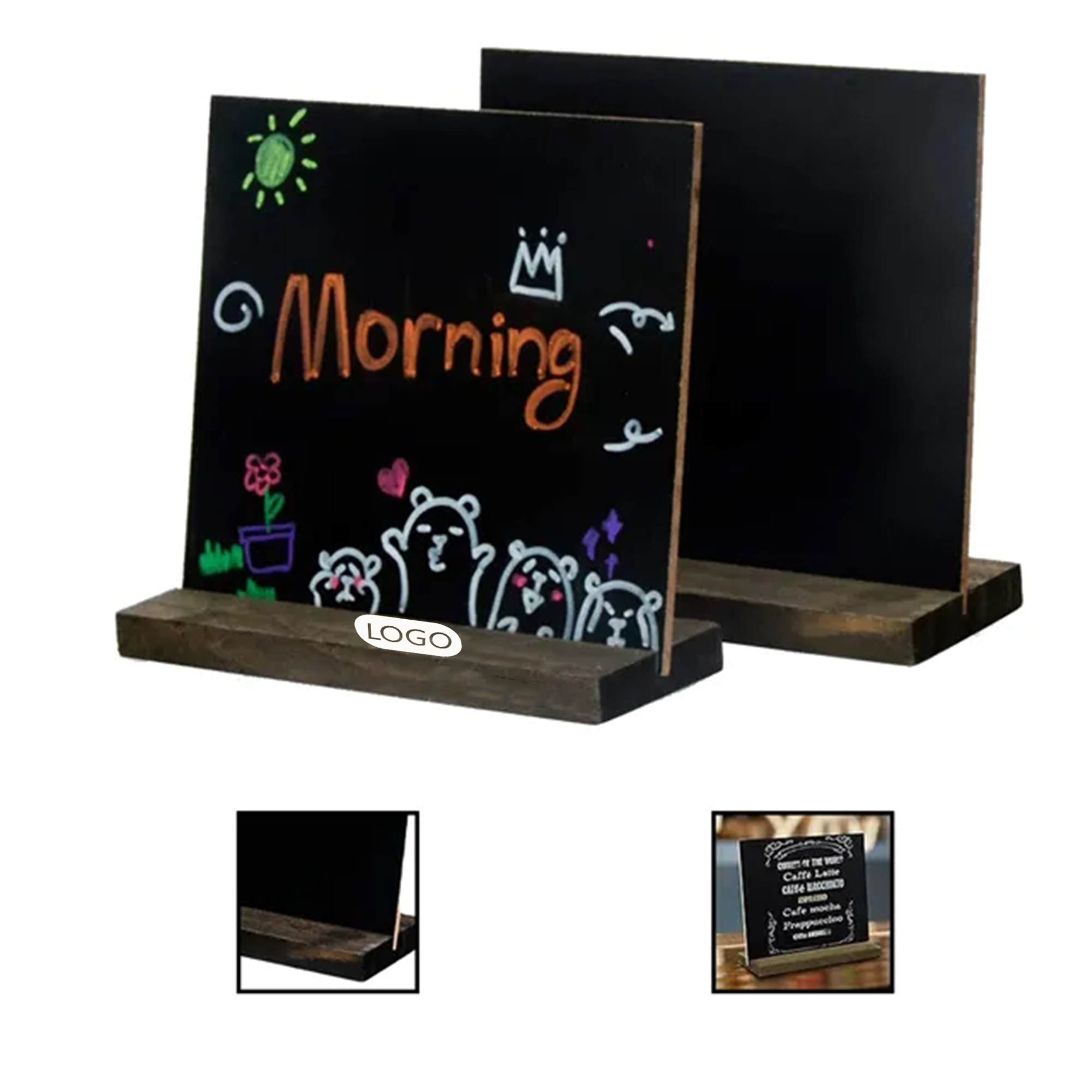 Chalk Message Board With Wood Foundation 2