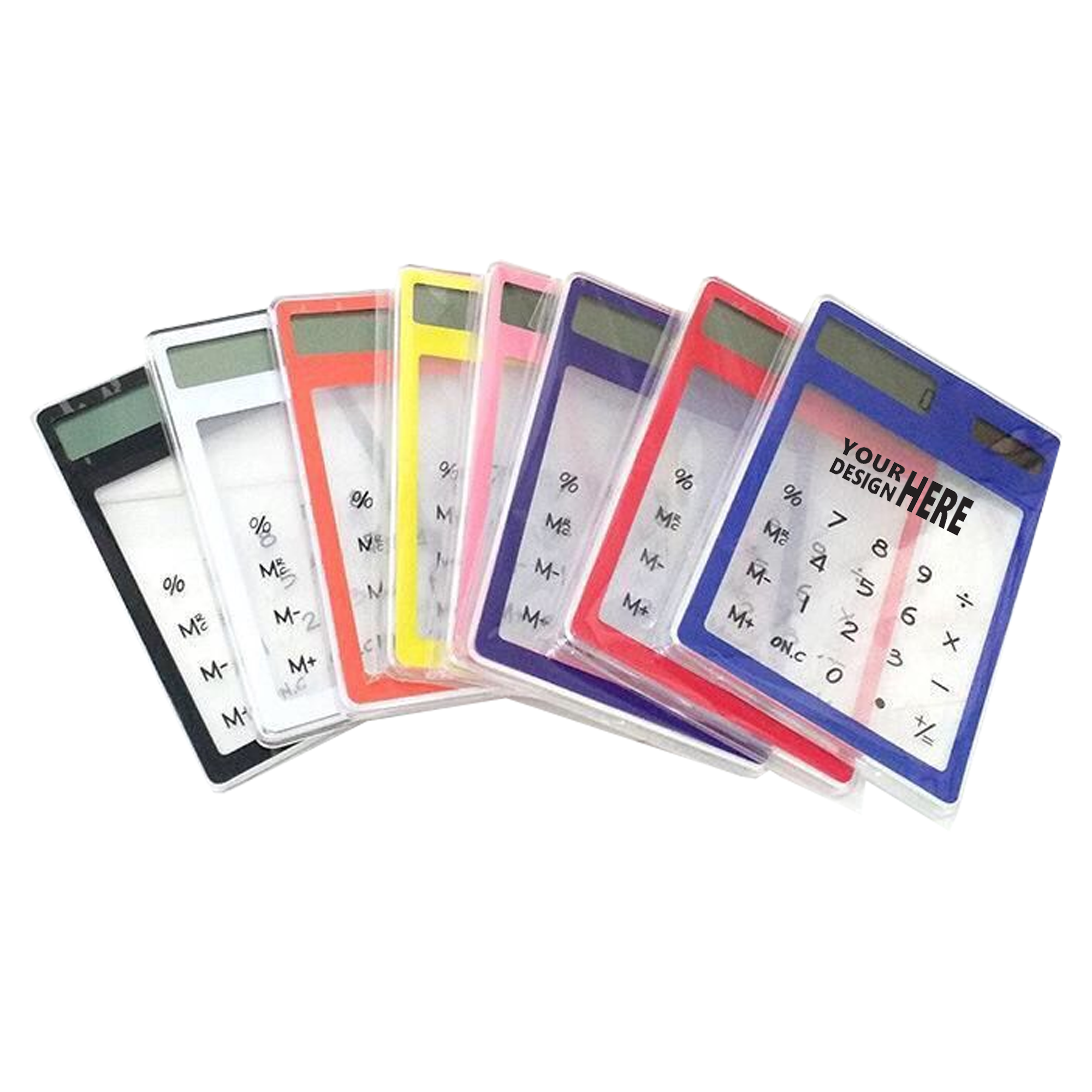 Solar 8 Digit Transparent Power Thin Calculator 2