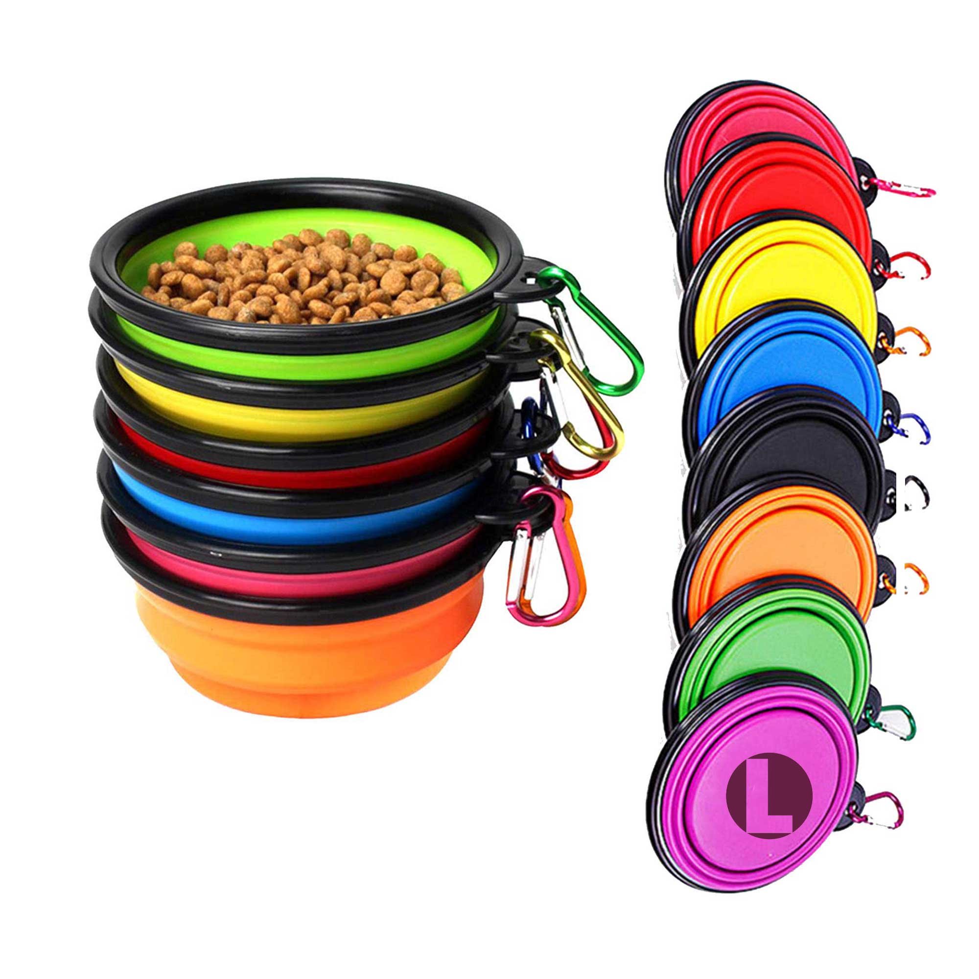 Foldable Feeding Watering Dish 2