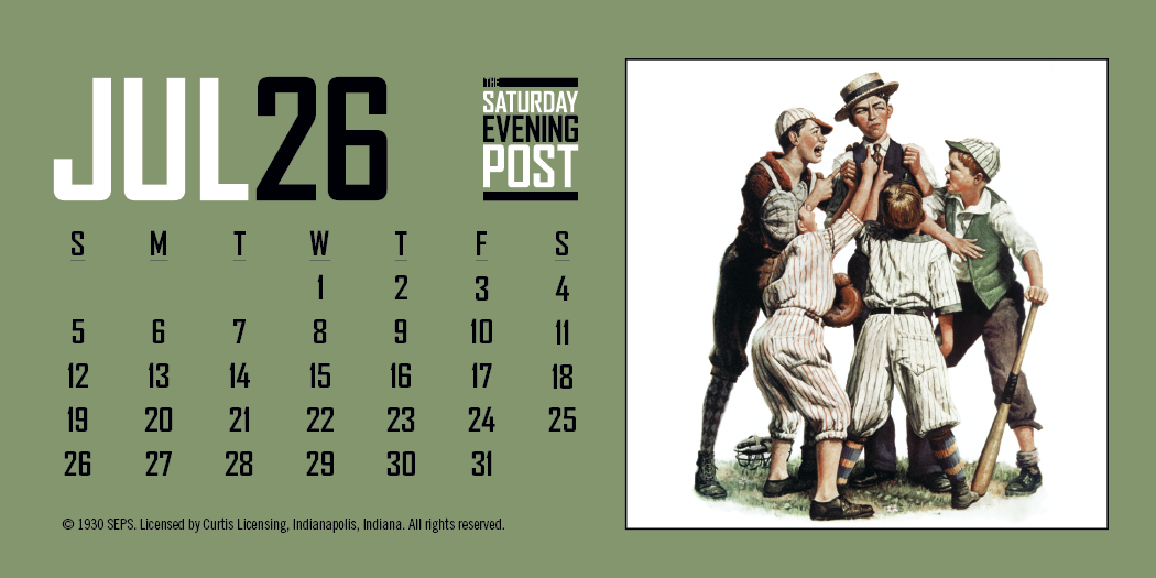 Triumph® Calendars The Saturday Evening Post Desk Calendar 12