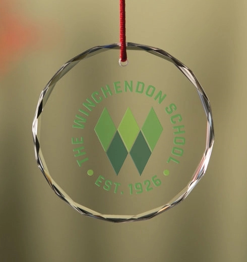 Round Glass Ornament 3