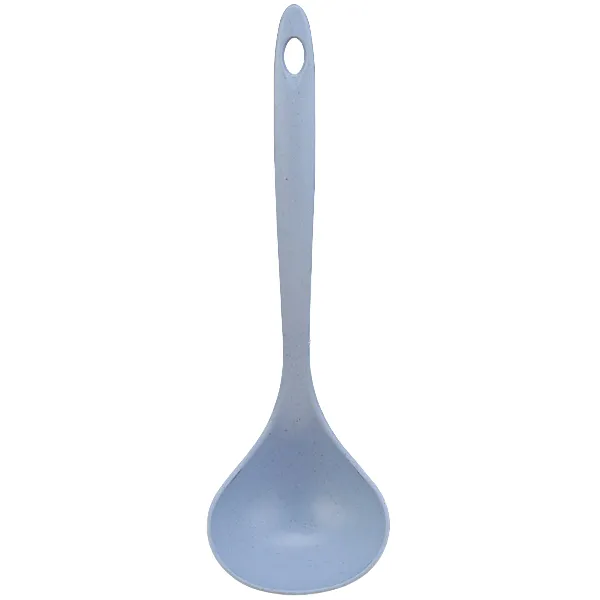 Eco-Friendly Wheat Straw Long-Handle Hanging Soup Ladle 2