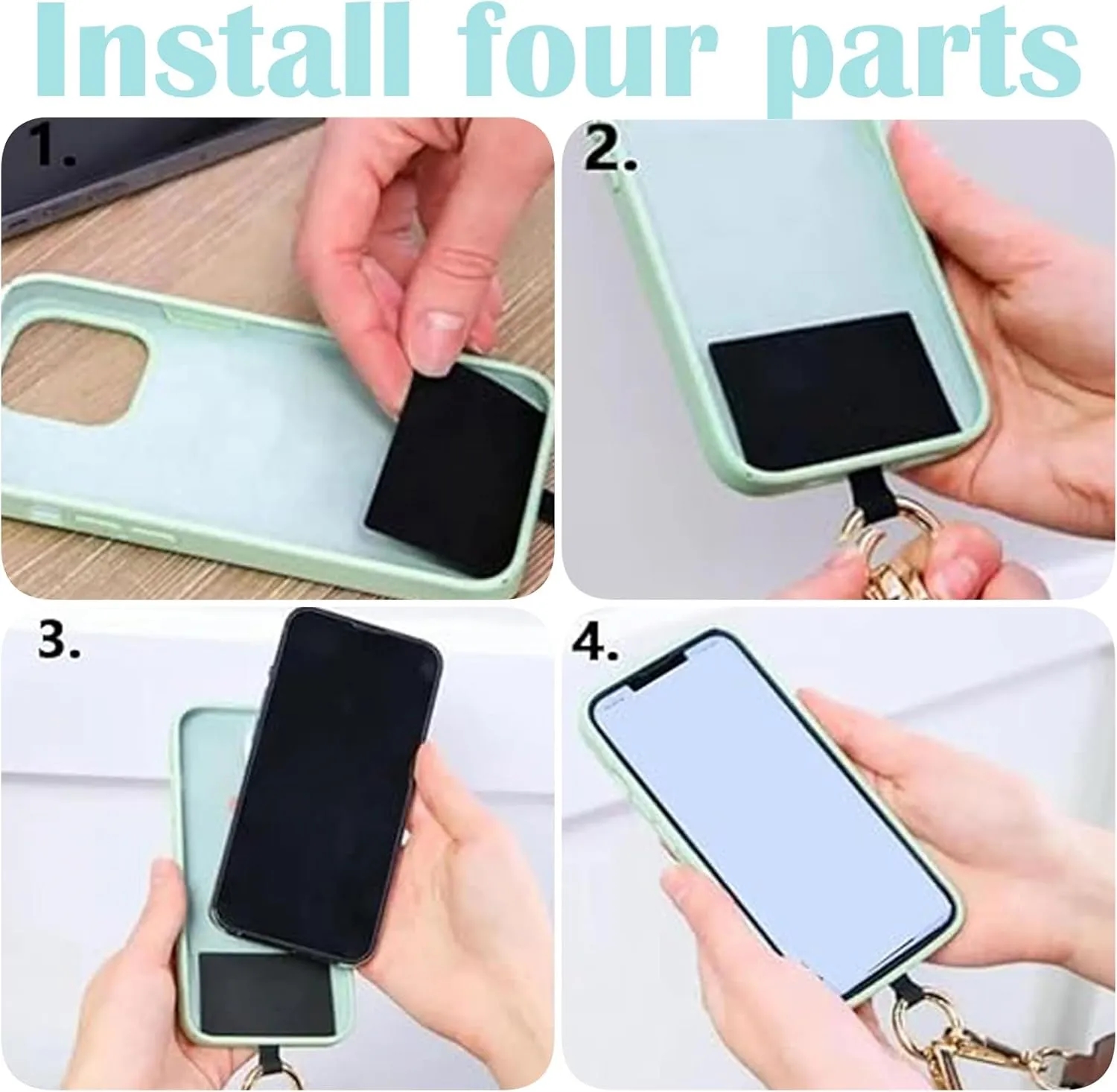 Phone Strap with Zippered Pouch 4