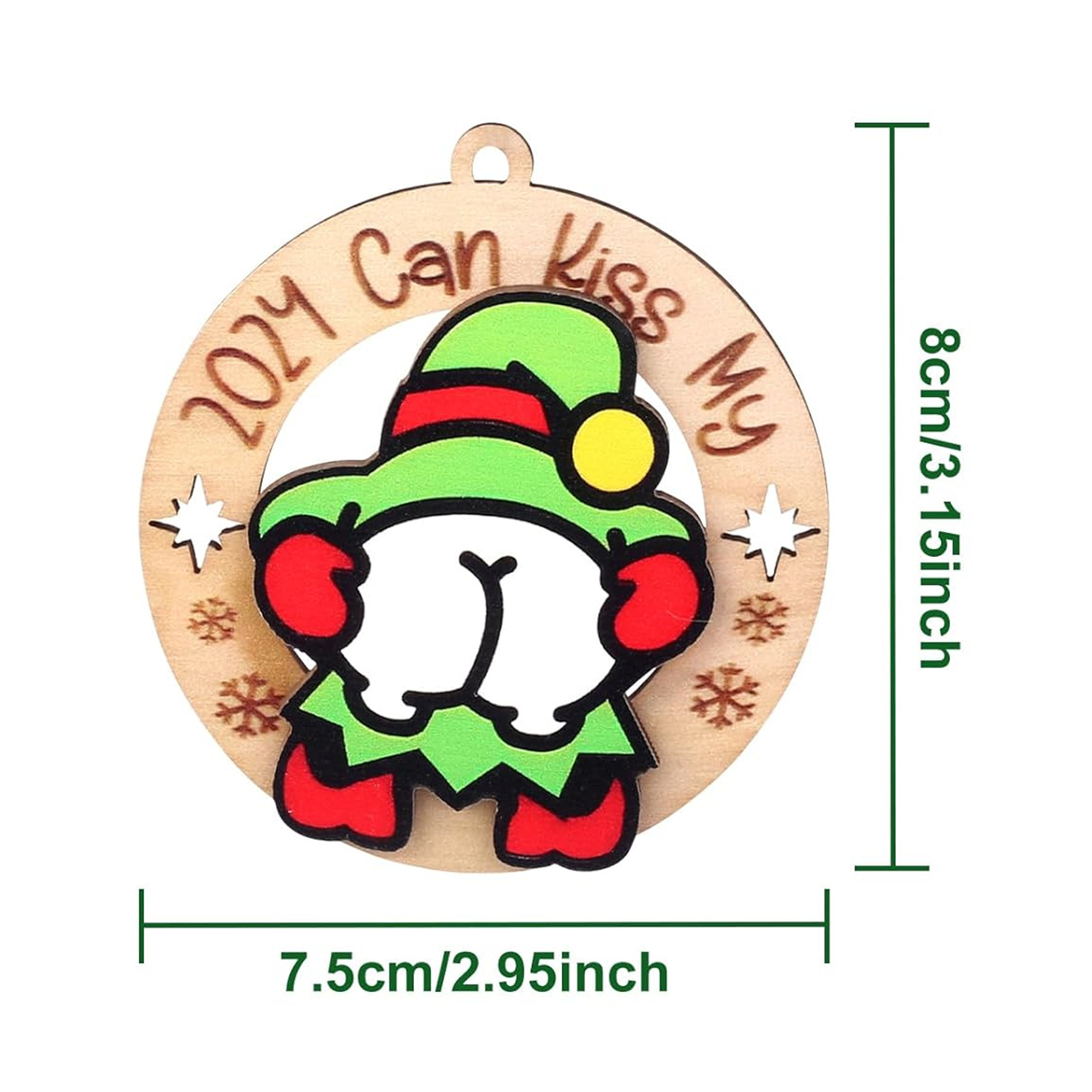 Wood Photo Holiday Christmas Tree Ornament 2